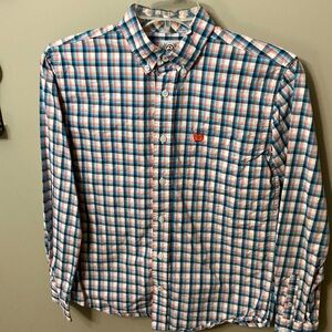 Cinch Boys Western Rodeo Cowboy Dress Button Down Shirt- Size L 12
